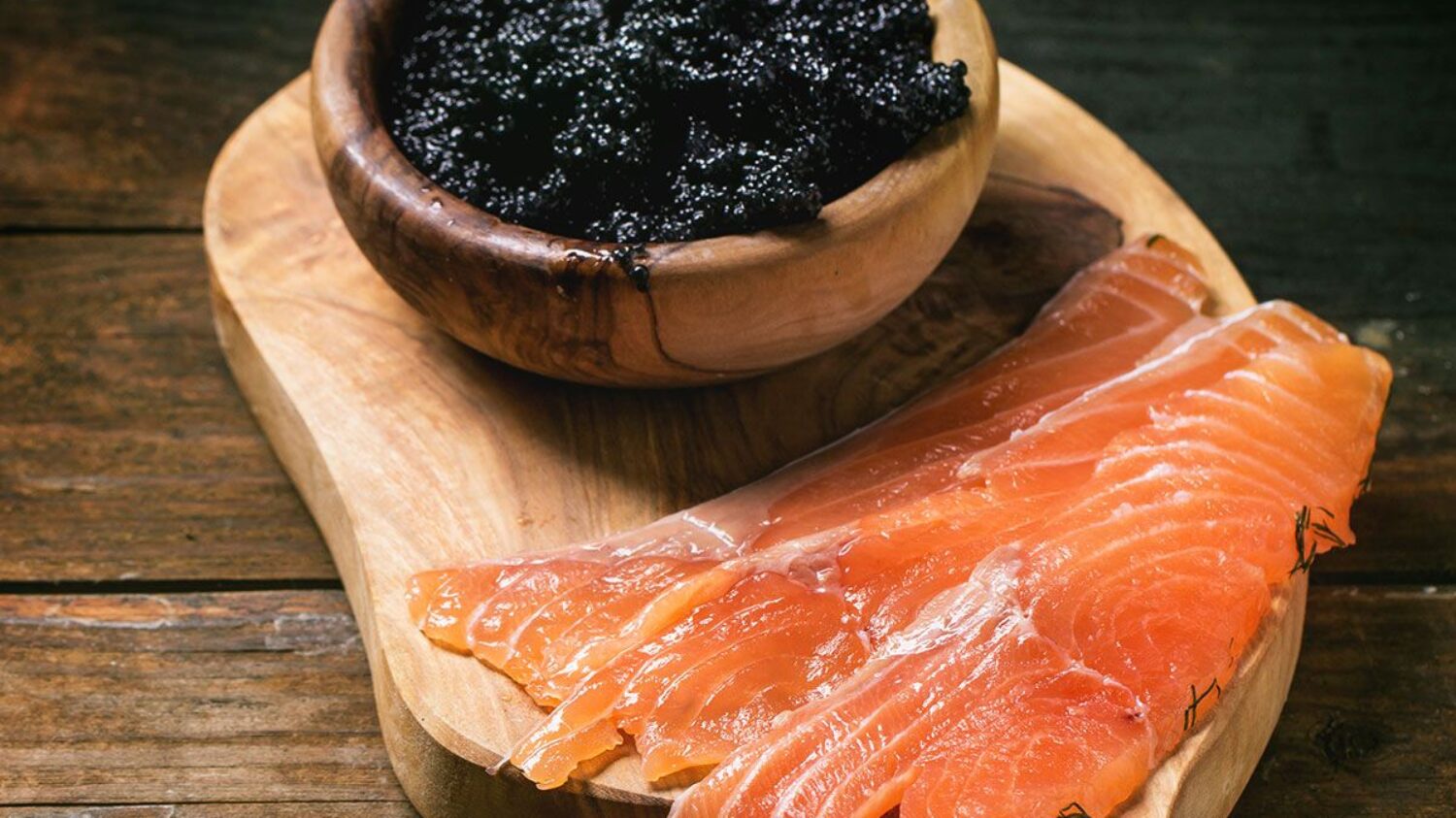 Salted Salmon and Black Caviar