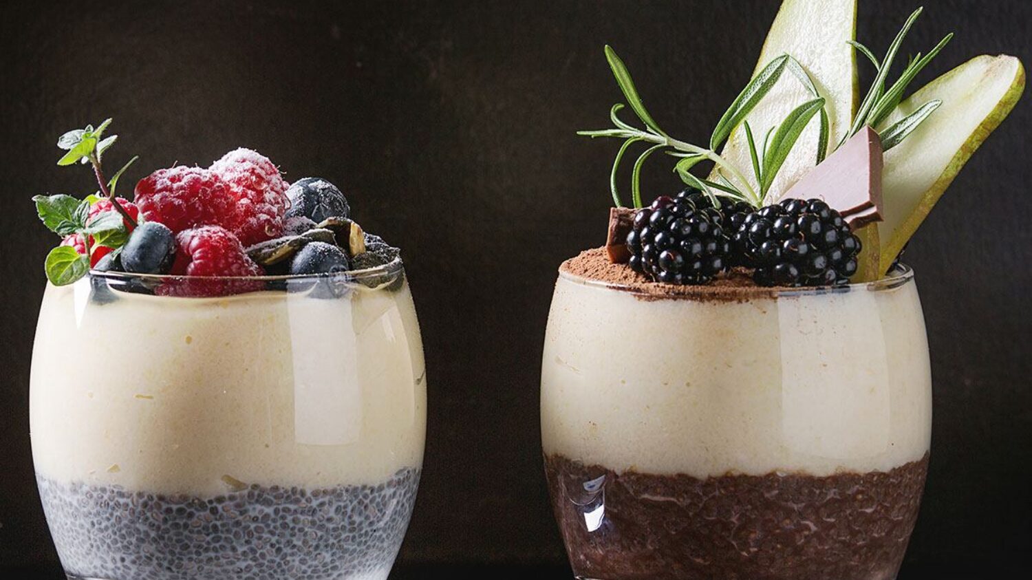 Chia Pudding with Rice Porridge